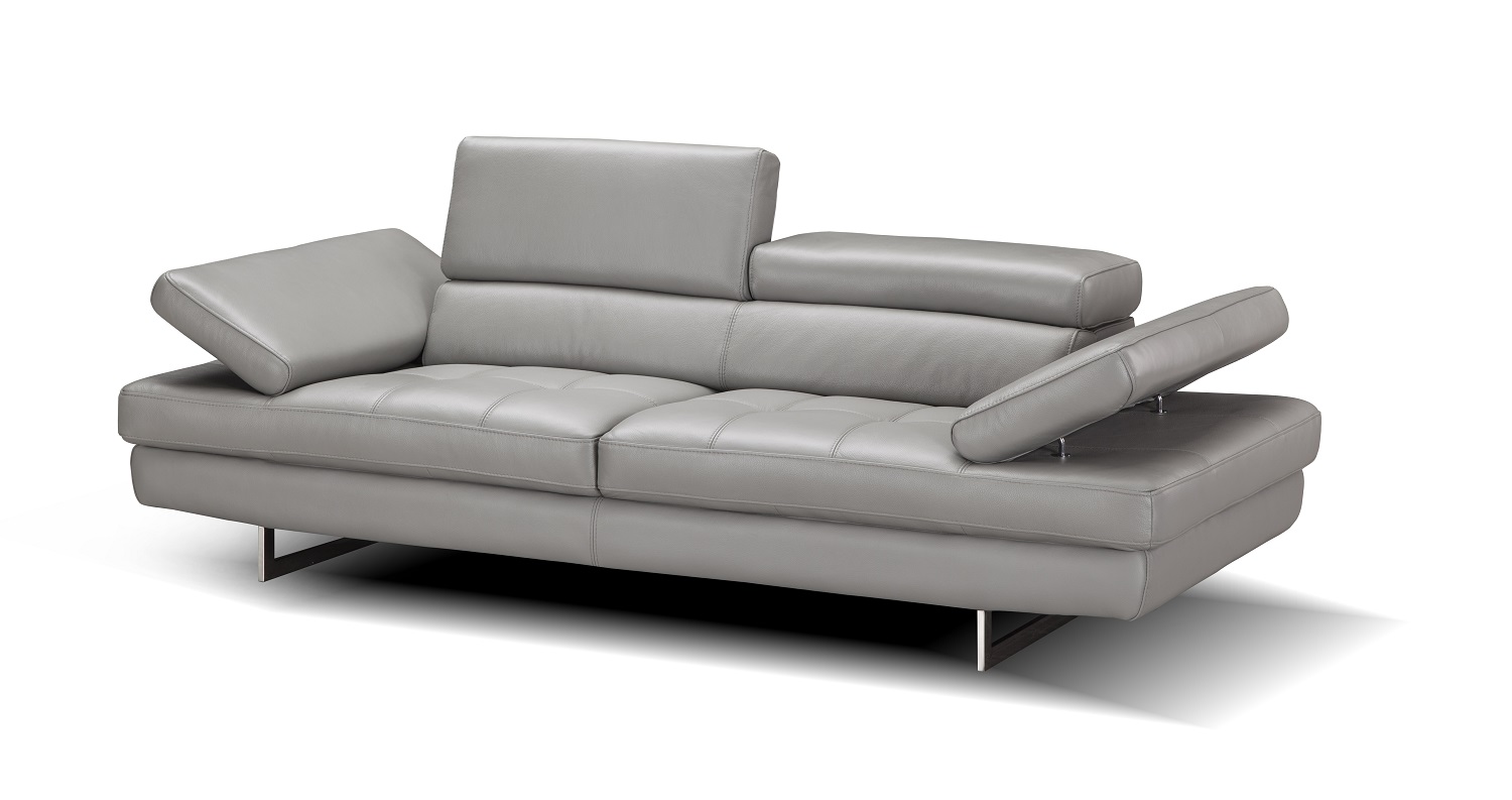 Manhattan Contemporary Italian Leather 2 PCs Sofa Set - Click Image to Close