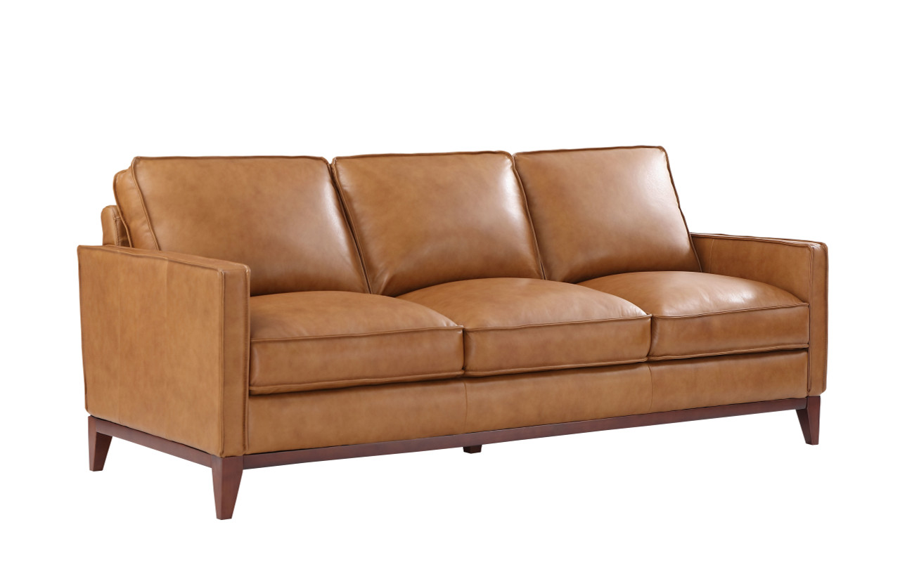 Classic Top Grain Leather Living Room Set - Click Image to Close