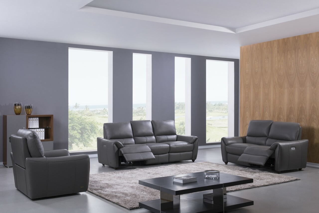 Dark Colors Contemporary Living Room Set - Click Image to Close