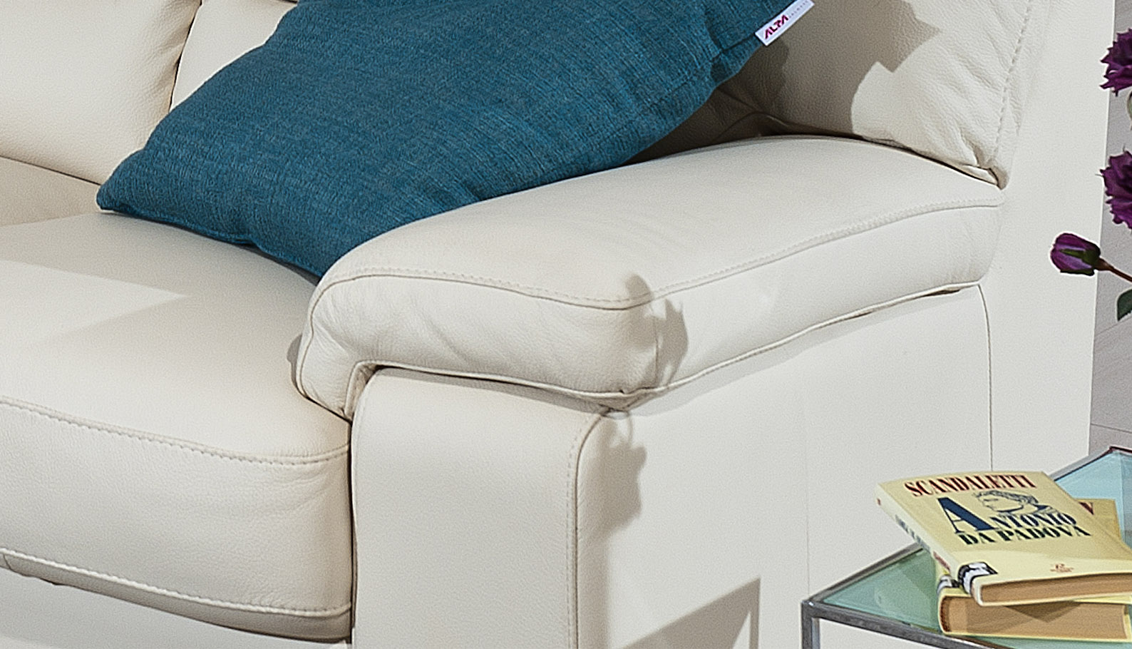Luxor Italian Leather Sofa Set with Sliding Seats - Click Image to Close