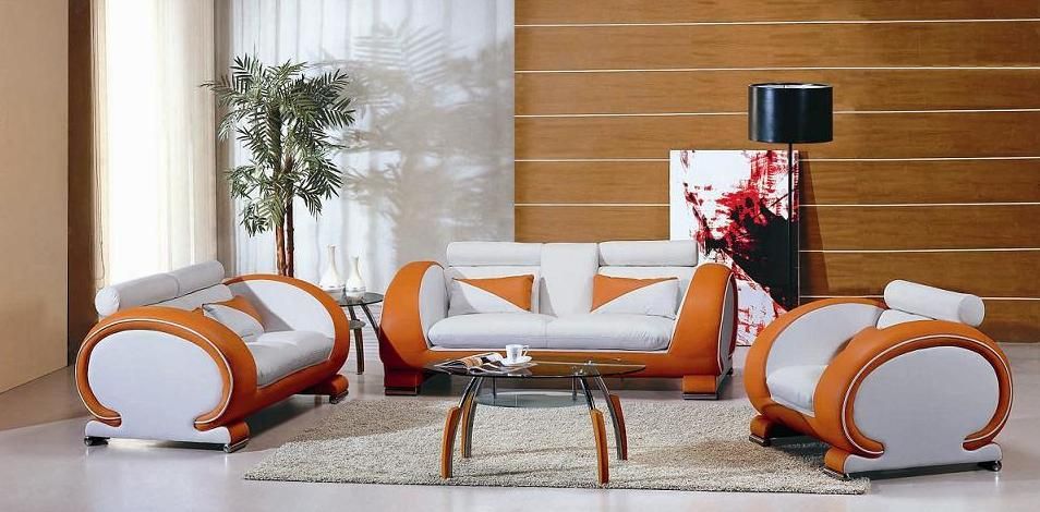 Leather Contemporary Sofa Living Room Set Honolulu CDP Hawaii V7391 Leather Contemporary Sofa Living Room Set Honolulu CDP Hawaii V7391