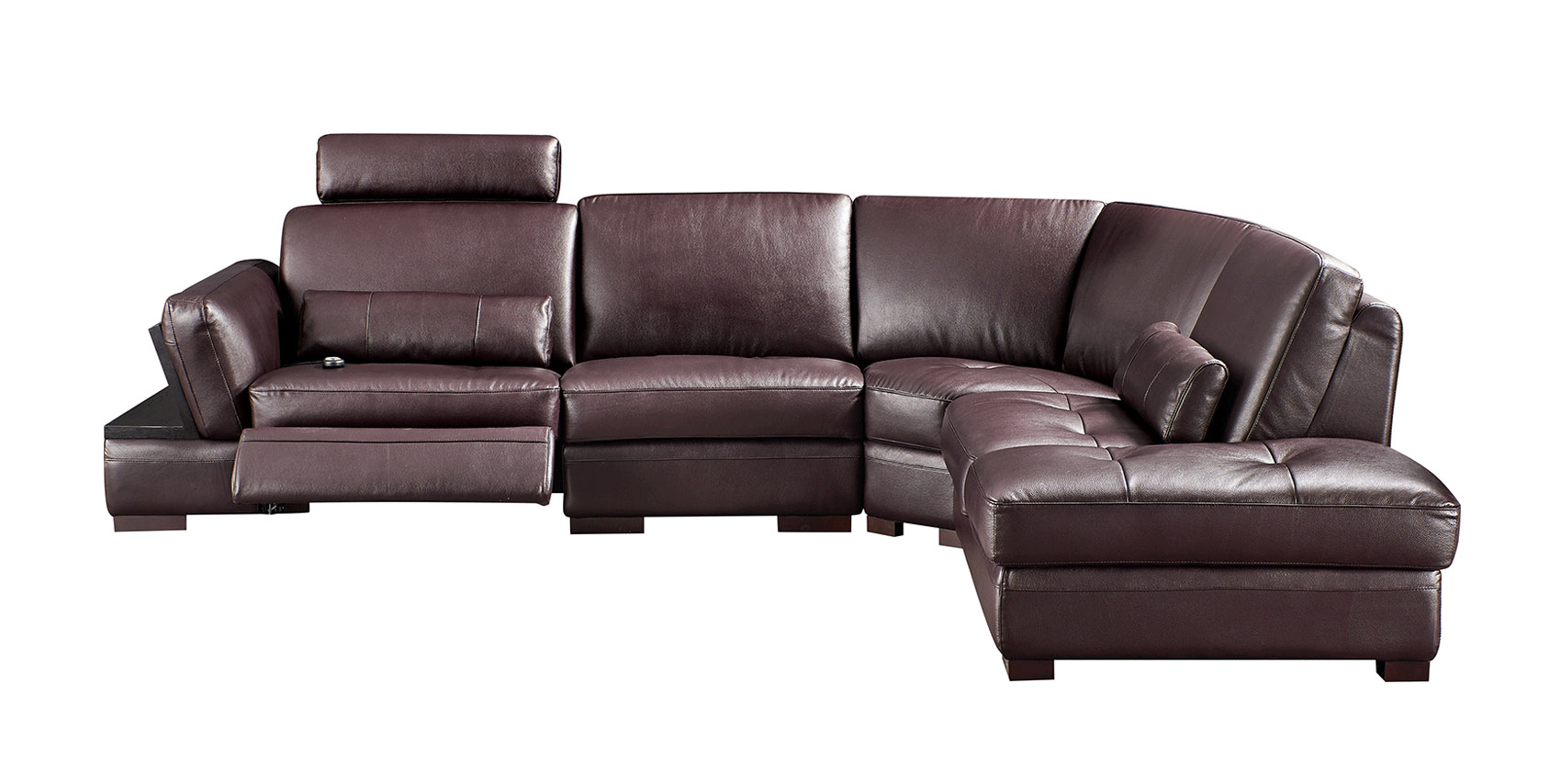 Exquisite Leather Upholstery Corner L-shape Sofa - Click Image to Close