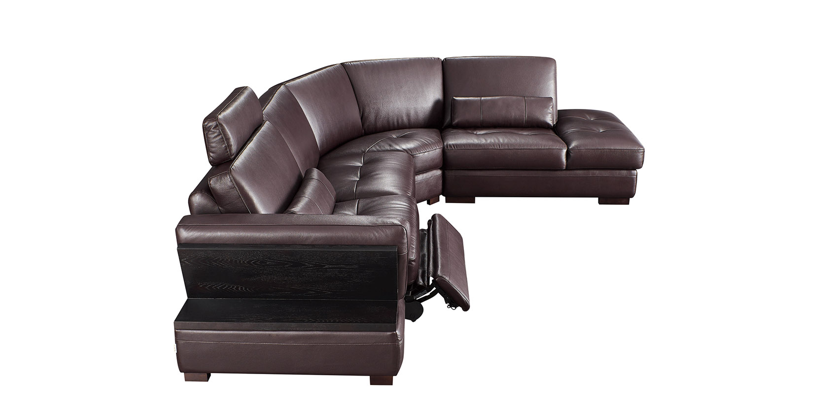 Exquisite Leather Upholstery Corner L-shape Sofa - Click Image to Close