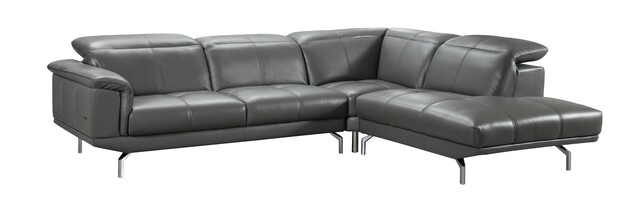 Contemporary Style Leather Curved Corner Sofa - Click Image to Close