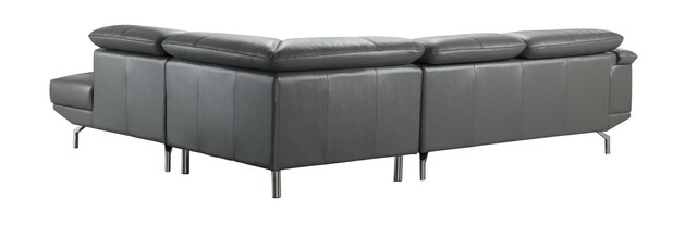 Contemporary Style Leather Curved Corner Sofa - Click Image to Close