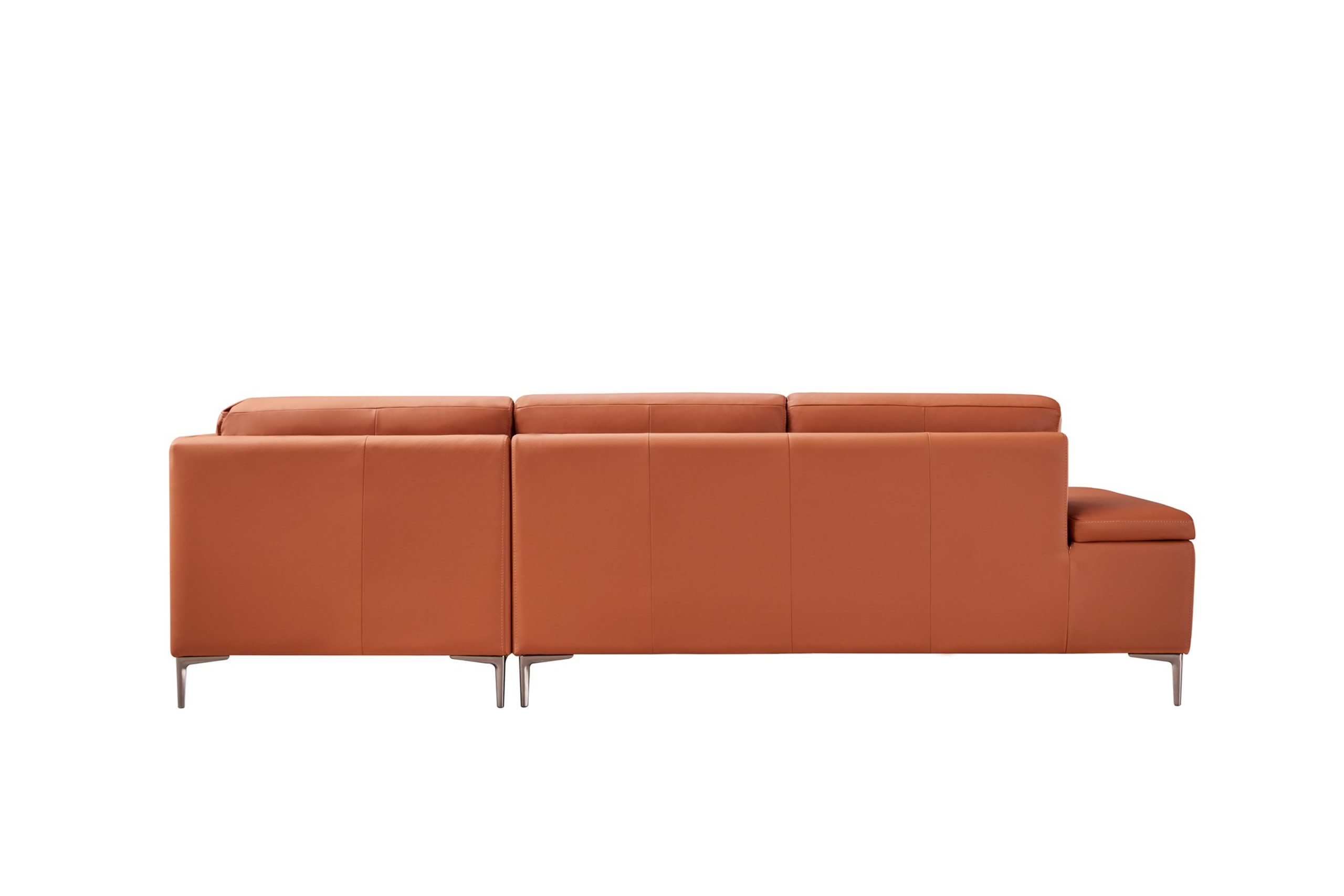 Contemporary Top-Grain Leather Sectionals