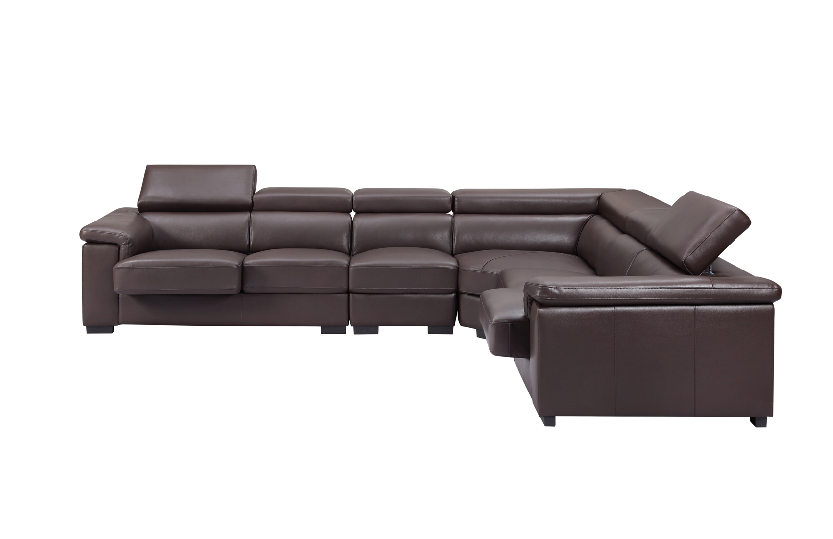 High End Quality Leather L-shape Sectional - Click Image to Close