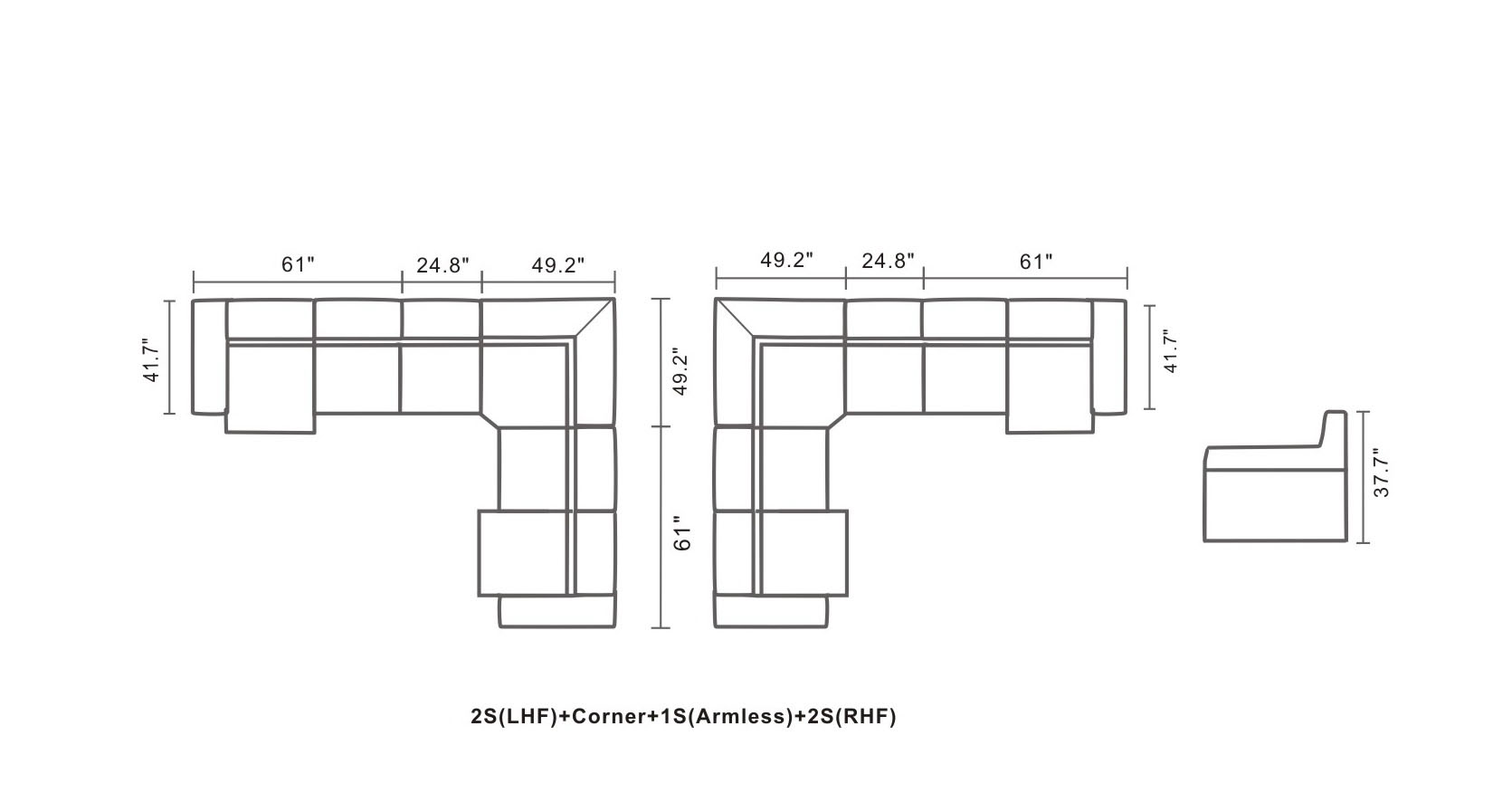 High End Quality Leather L-shape Sectional - Click Image to Close