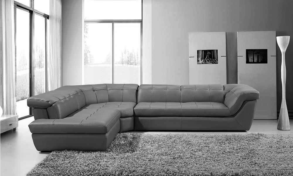 Exclusive Leather Upholstery Corner L-shape Sofa