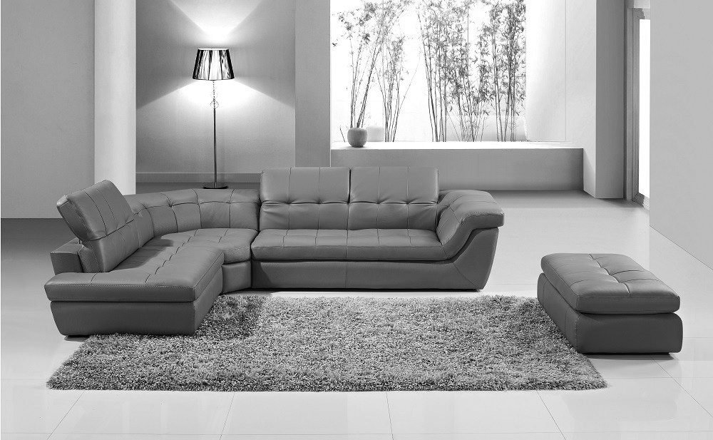 Exclusive Leather Upholstery Corner L-shape Sofa - Click Image to Close