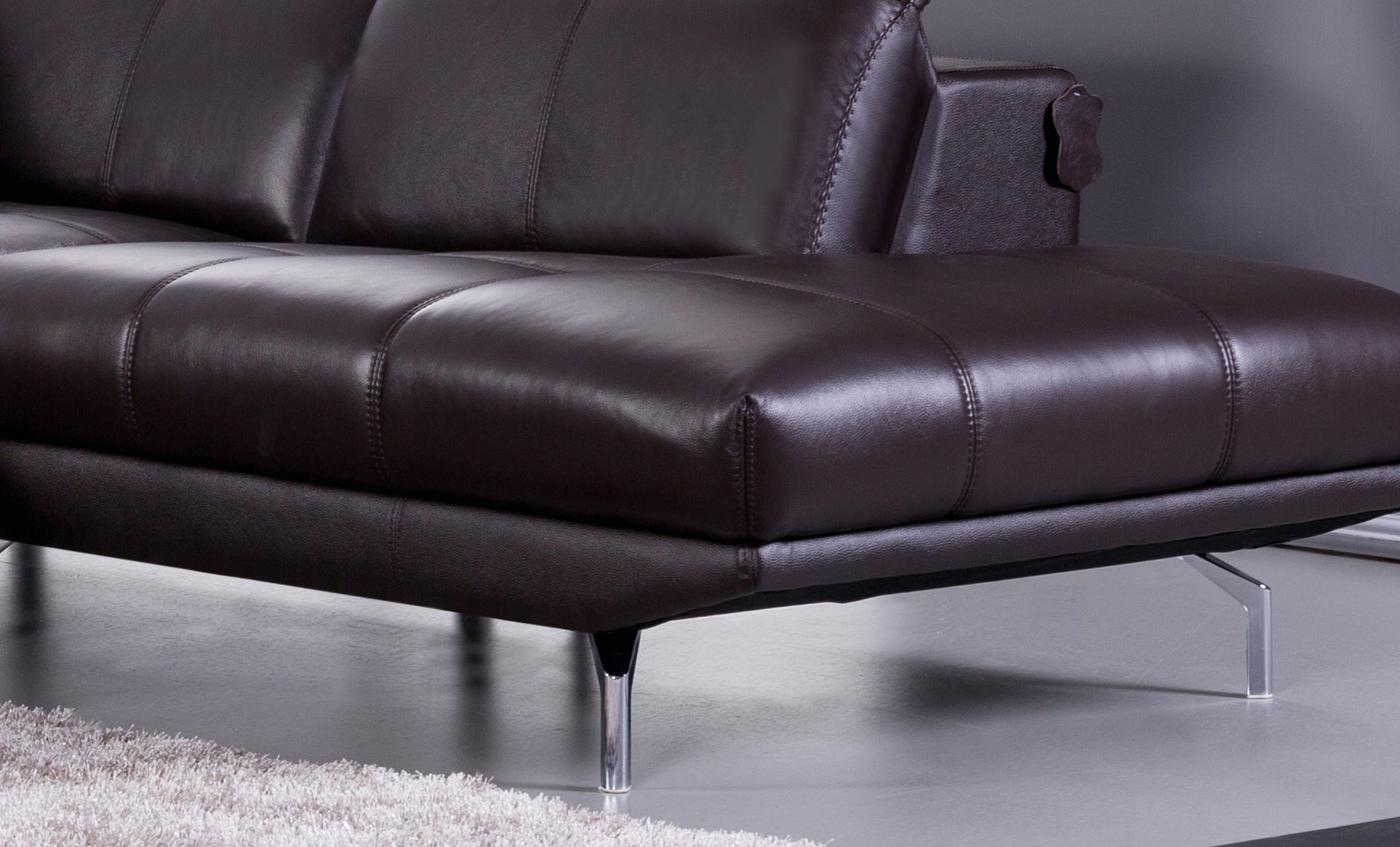 Exotic Italian Leather Sectional - Click Image to Close
