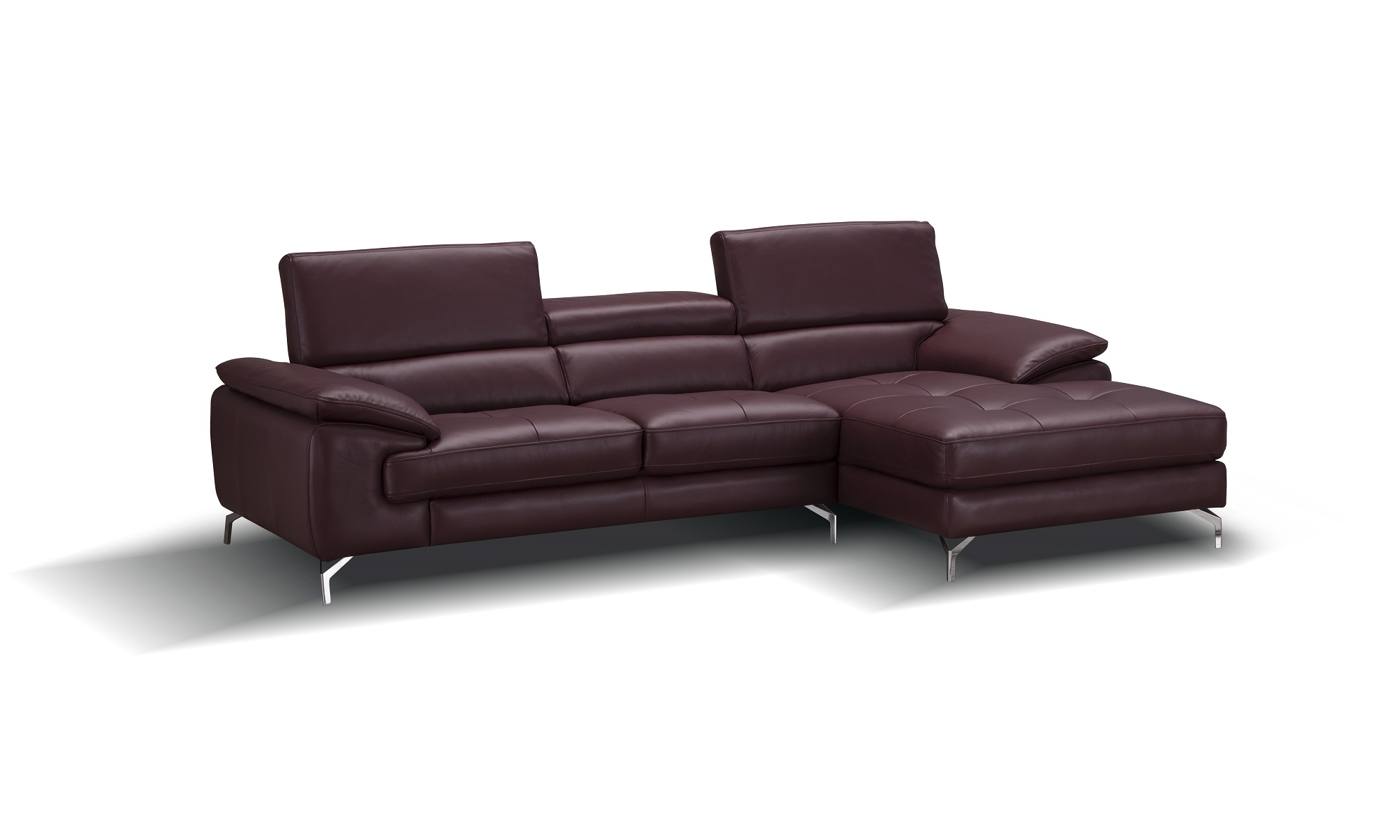 Exclusive Tufted 100% Italian Leather Sectional - Click Image to Close