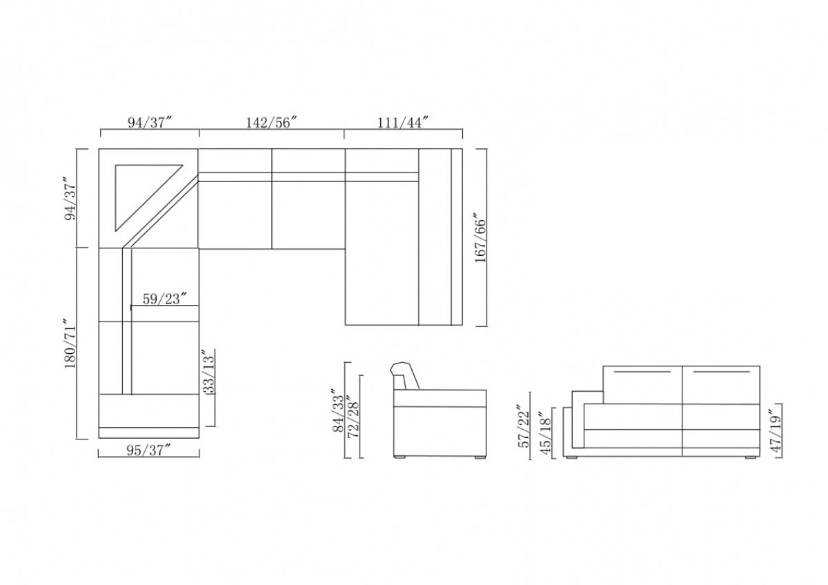 Exotic Corner Sectional Lshape Sofa Washington DC V5104