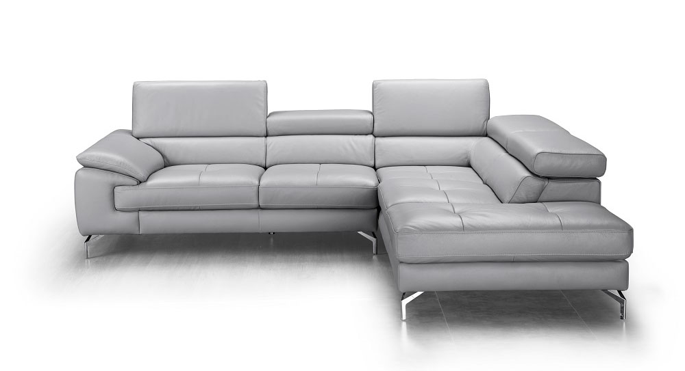 Advanced Adjustable Covered in All Leather Sectional - Click Image to Close