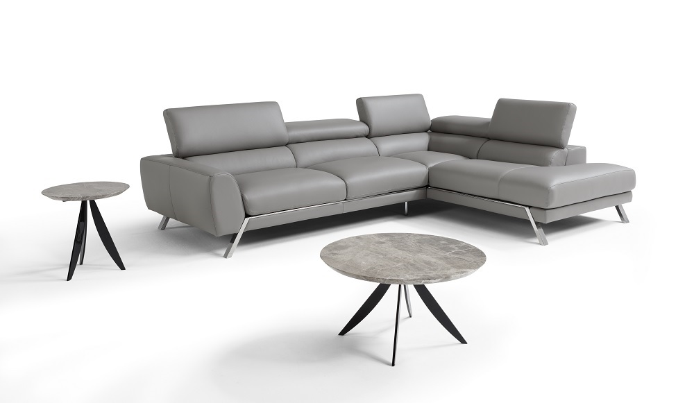 Sophisticated Top-Grain Leather Sectional