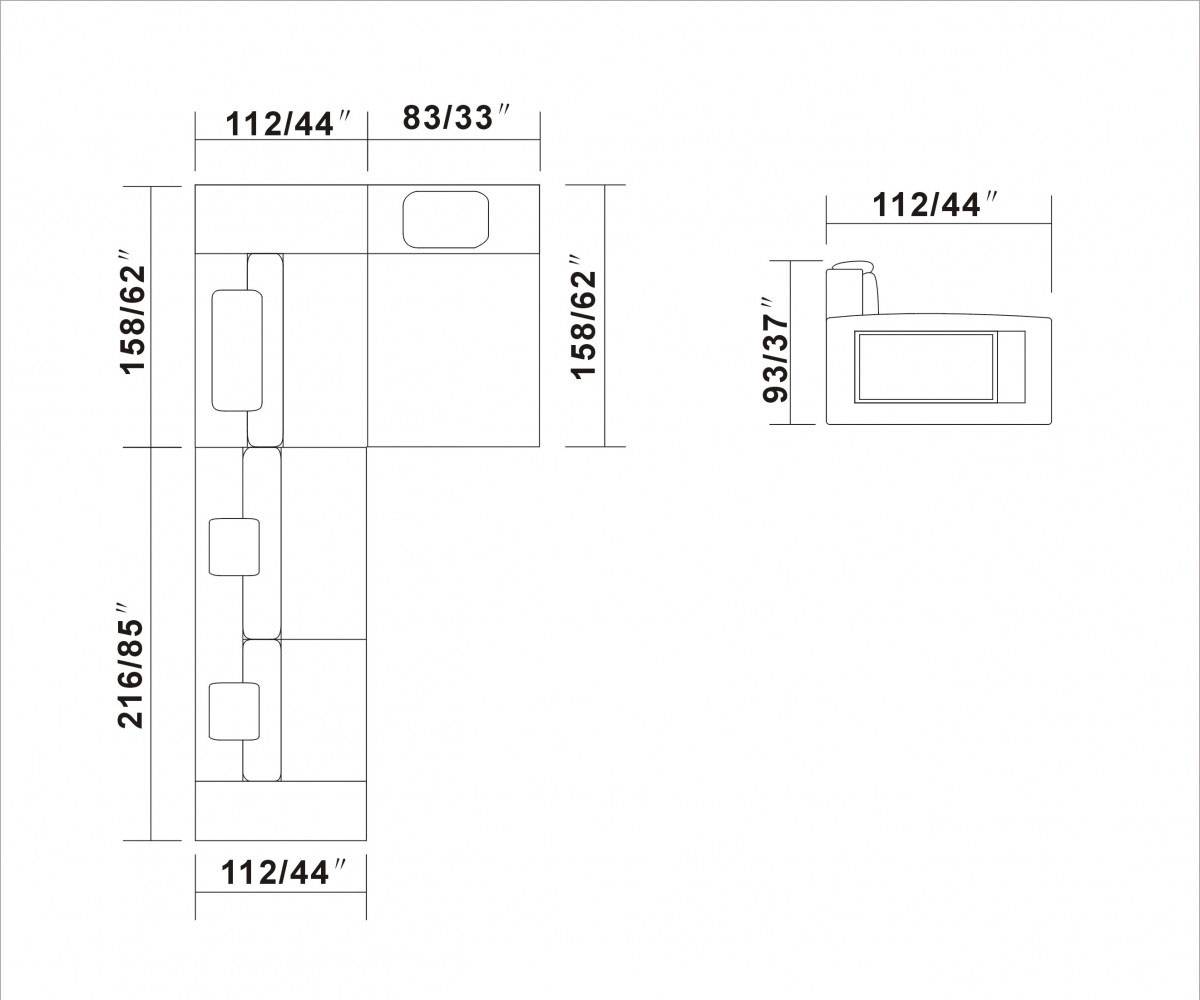 Luxury Corner Sectional L-shape Sofa - Click Image to Close