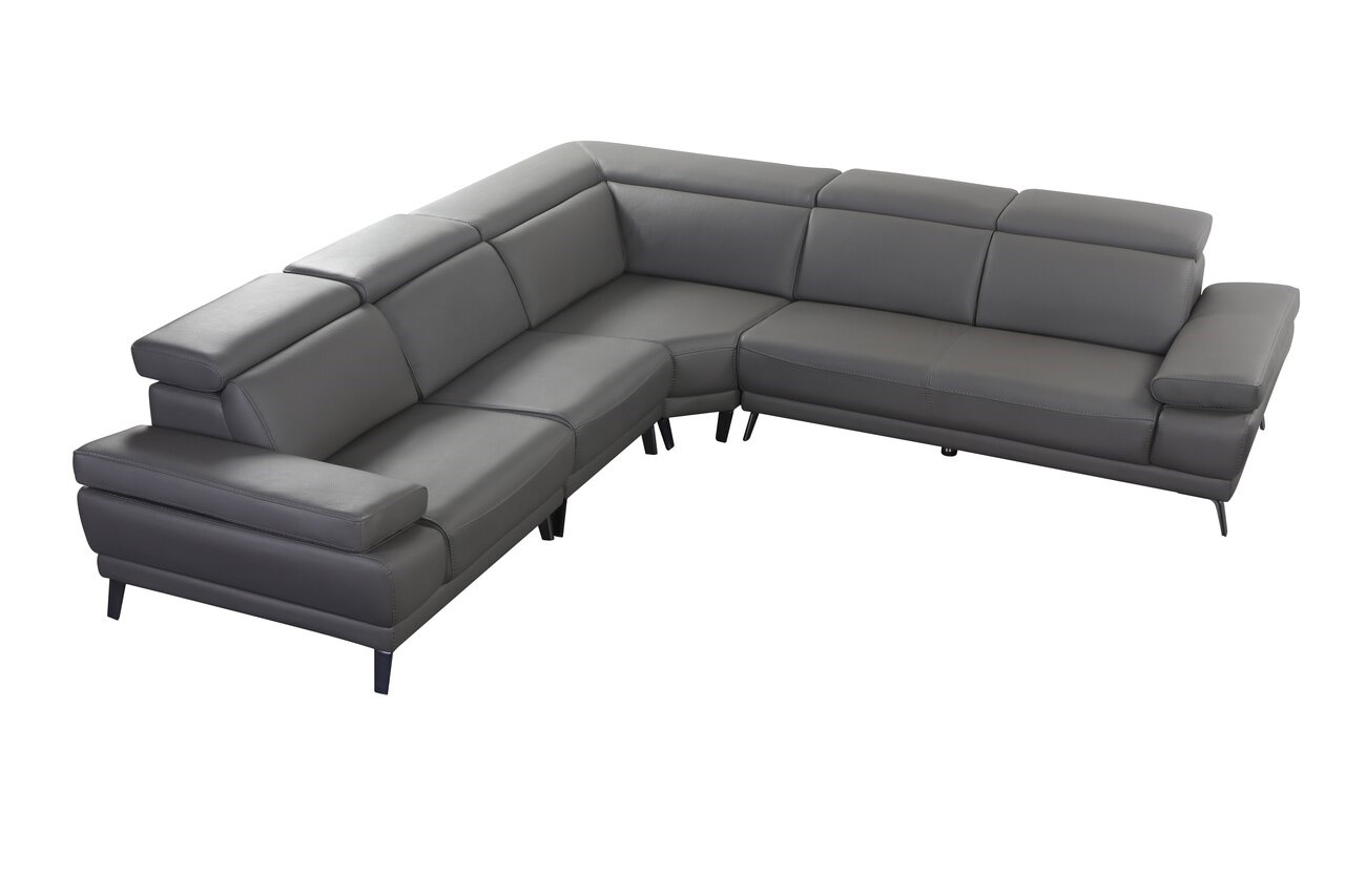 Unique Leather Corner Sectional Sofa - Click Image to Close