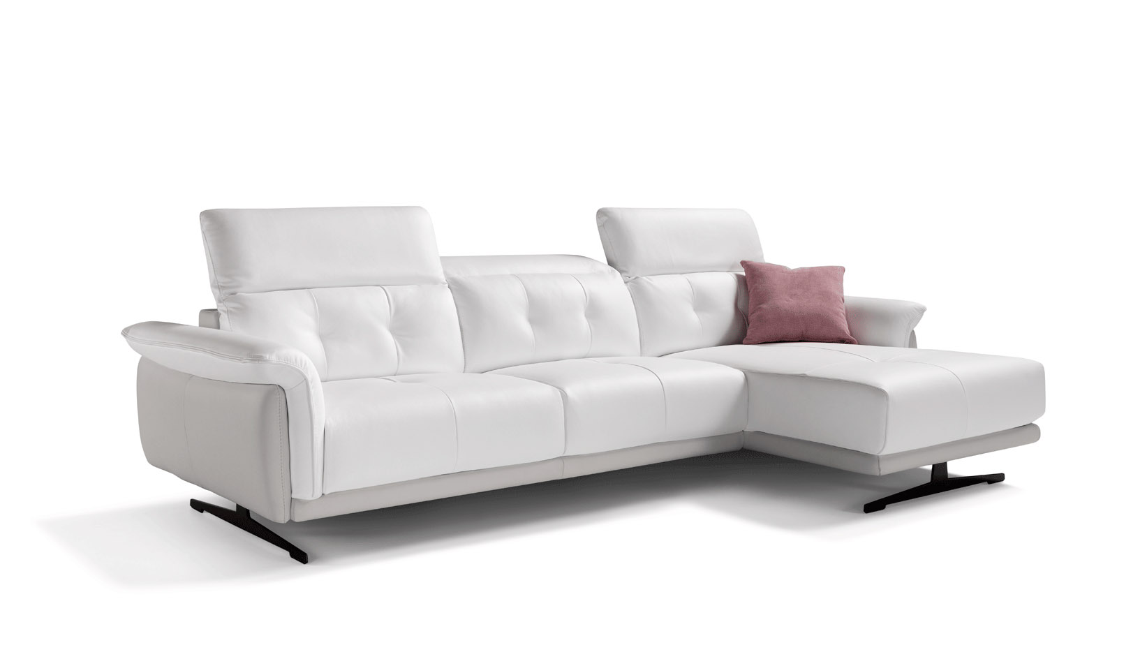 Advanced Adjustable Tufted Top Grain Leather Sectional