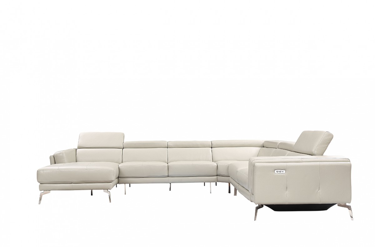 Advanced Adjustable Tufted Designer Full Italian Sectional - Click Image to Close