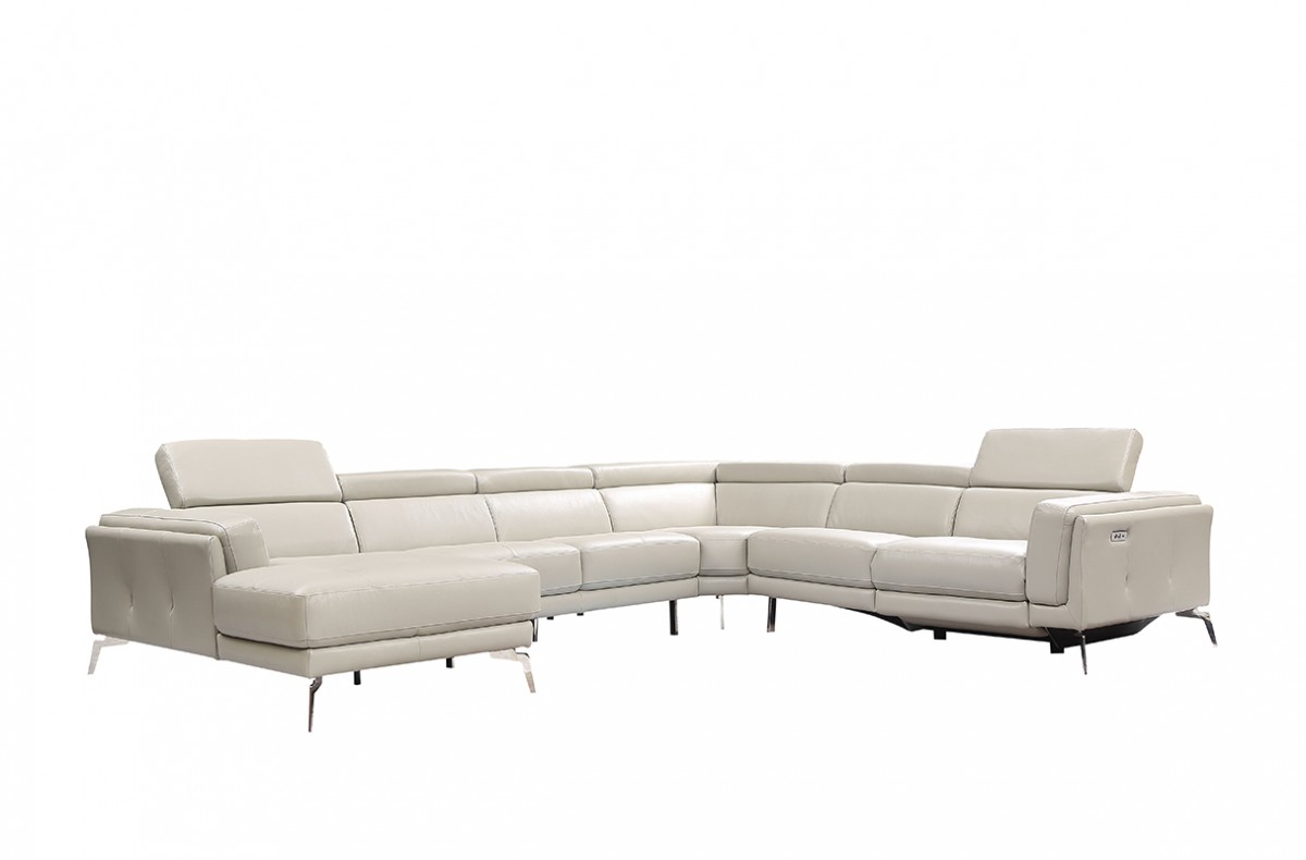 Advanced Adjustable Tufted Designer Full Italian Sectional - Click Image to Close