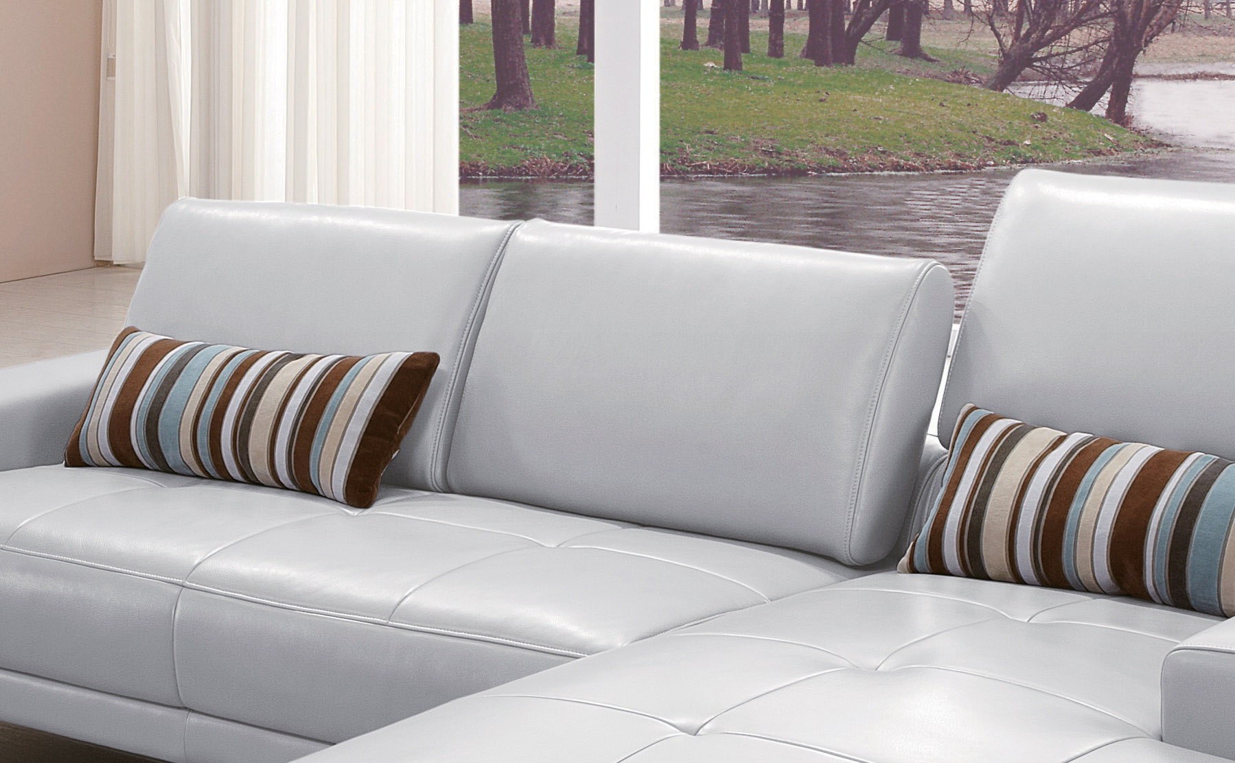 High-class Italian Top Grain Leather Sectional Sofa - Click Image to Close