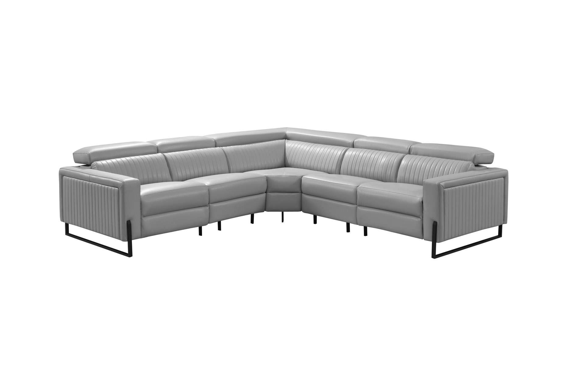 Adjustable Advanced Genuine Leather Sectional - Click Image to Close