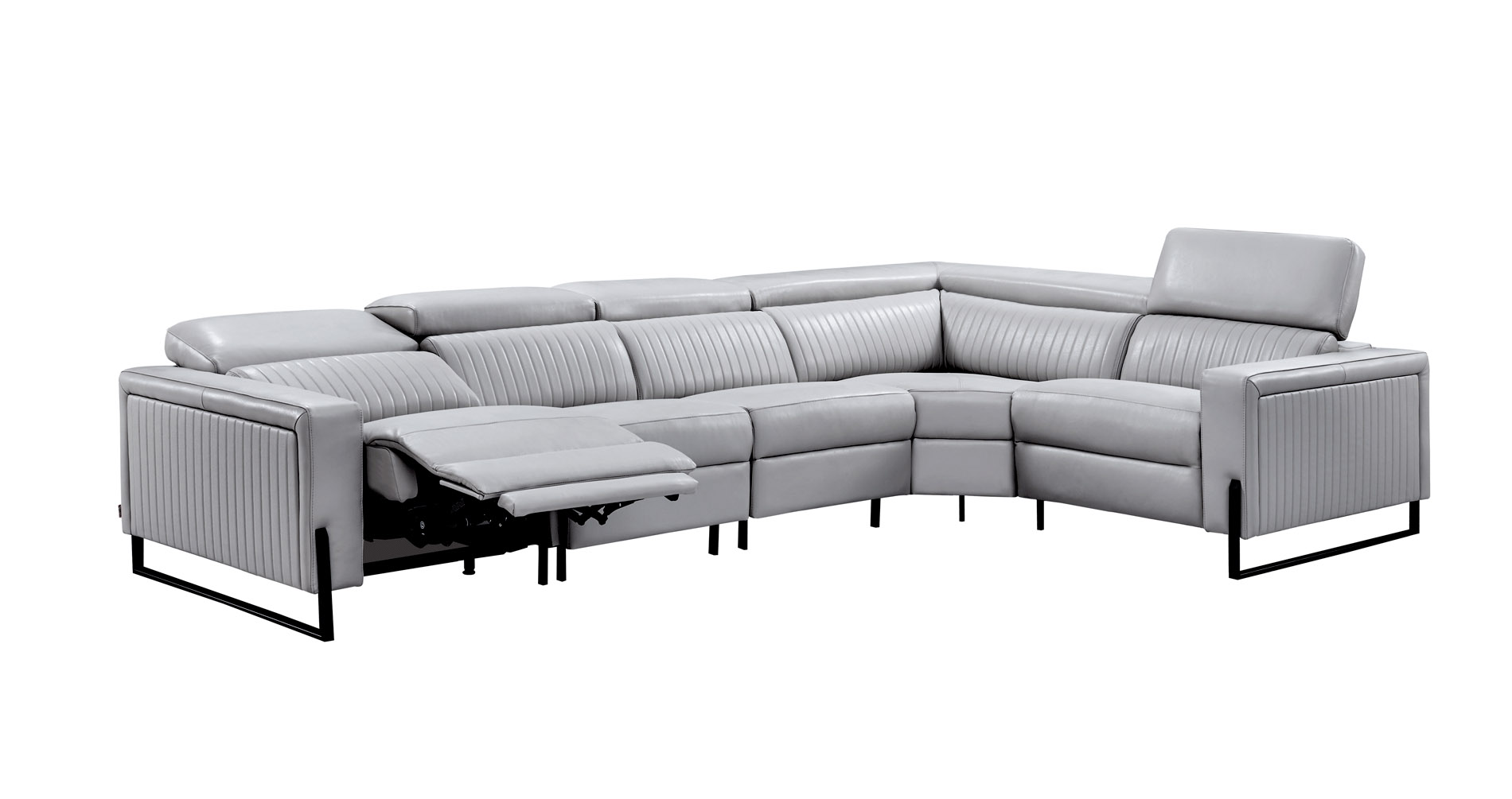 Adjustable Advanced Genuine Leather Sectional - Click Image to Close