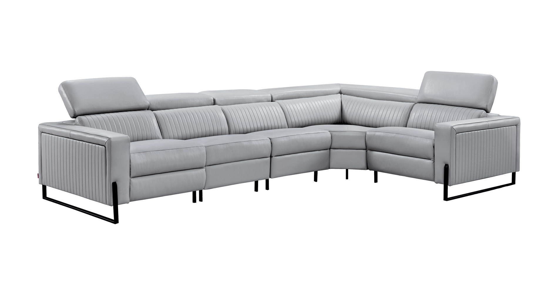 Adjustable Advanced Genuine Leather Sectional - Click Image to Close