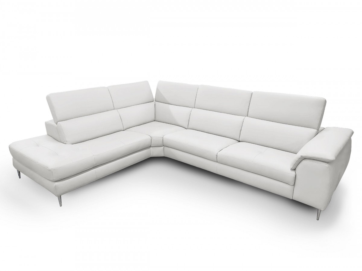 Unique Leather Upholstery Corner L-shape Sofa - Click Image to Close