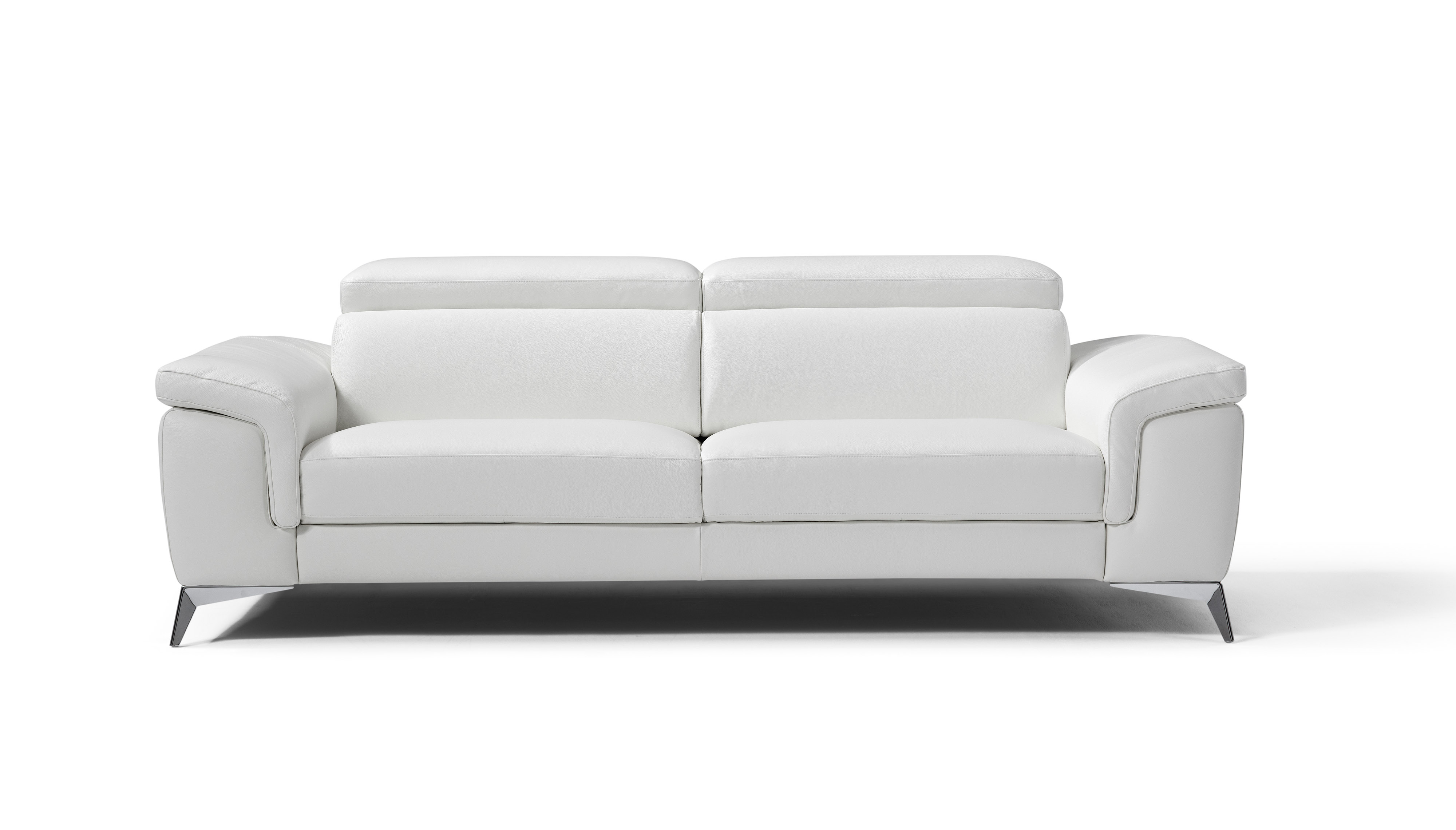 Contemporary All Real Leather Sectional - Click Image to Close