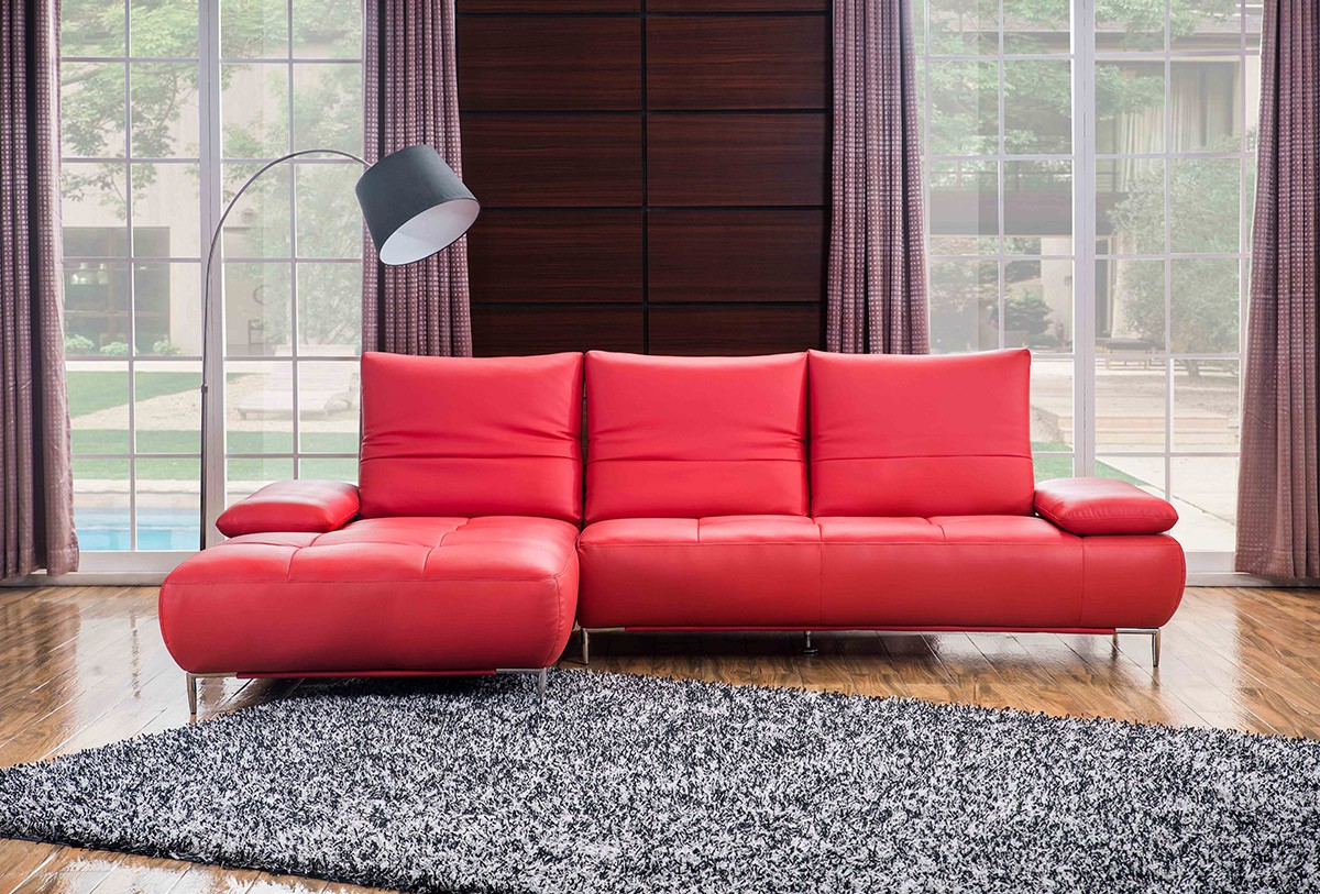 Luxurious Leather Corner Sectional Sofa - Click Image to Close