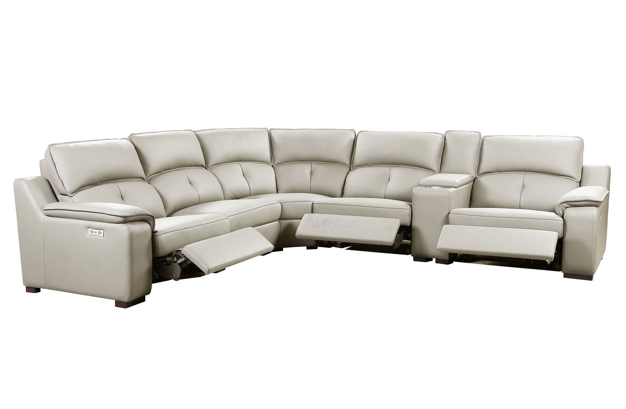 Luxurious Leather Corner Sectional Sofa - Click Image to Close