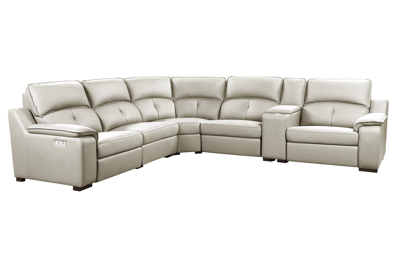 Luxurious Leather Corner Sectional Sofa