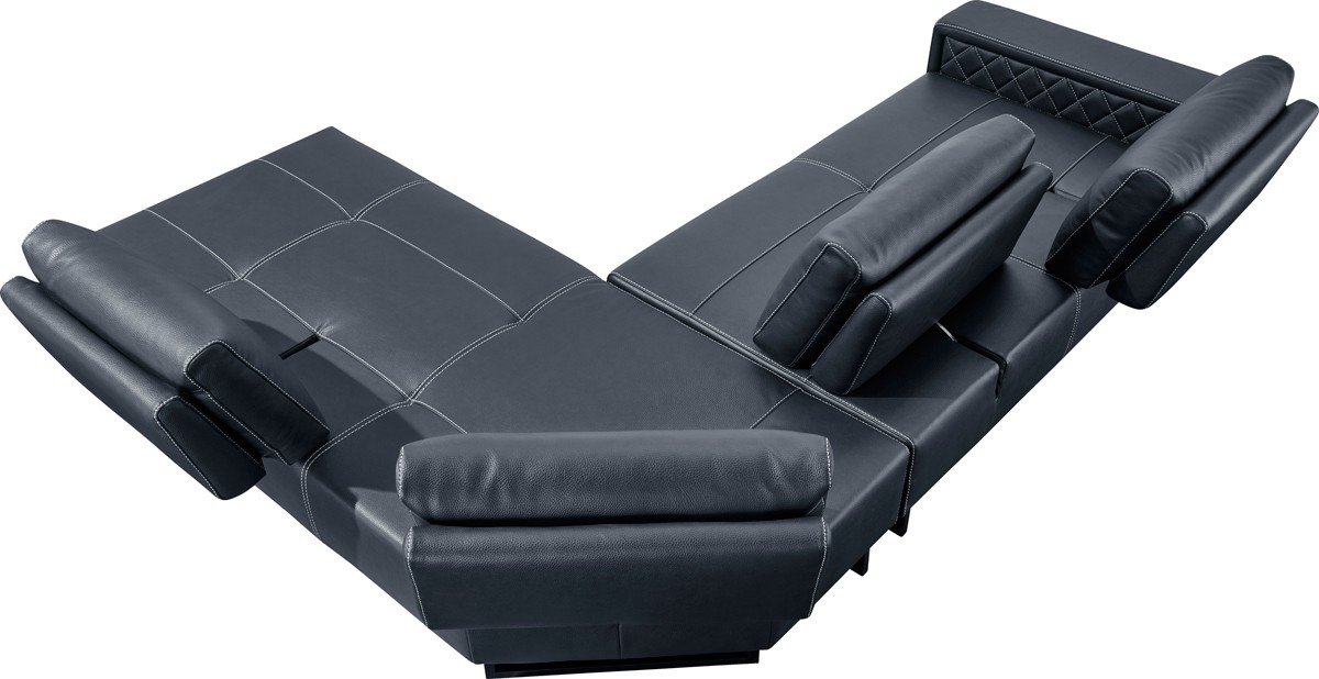 Advanced Adjustable Italian Leather Living Room Furniture - Click Image to Close