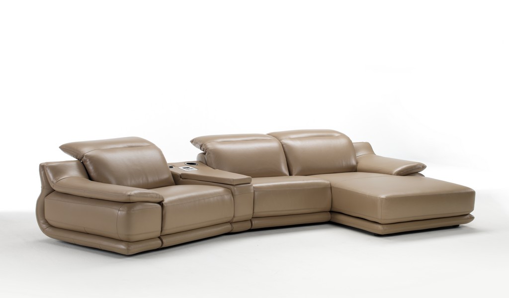 Studio Apartment Size Sectional with High Back Cushions - Click Image to Close