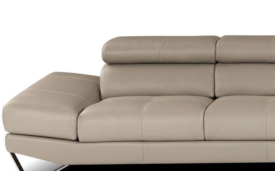 Sophisticated All Italian Leather Sectional Sofa - Click Image to Close