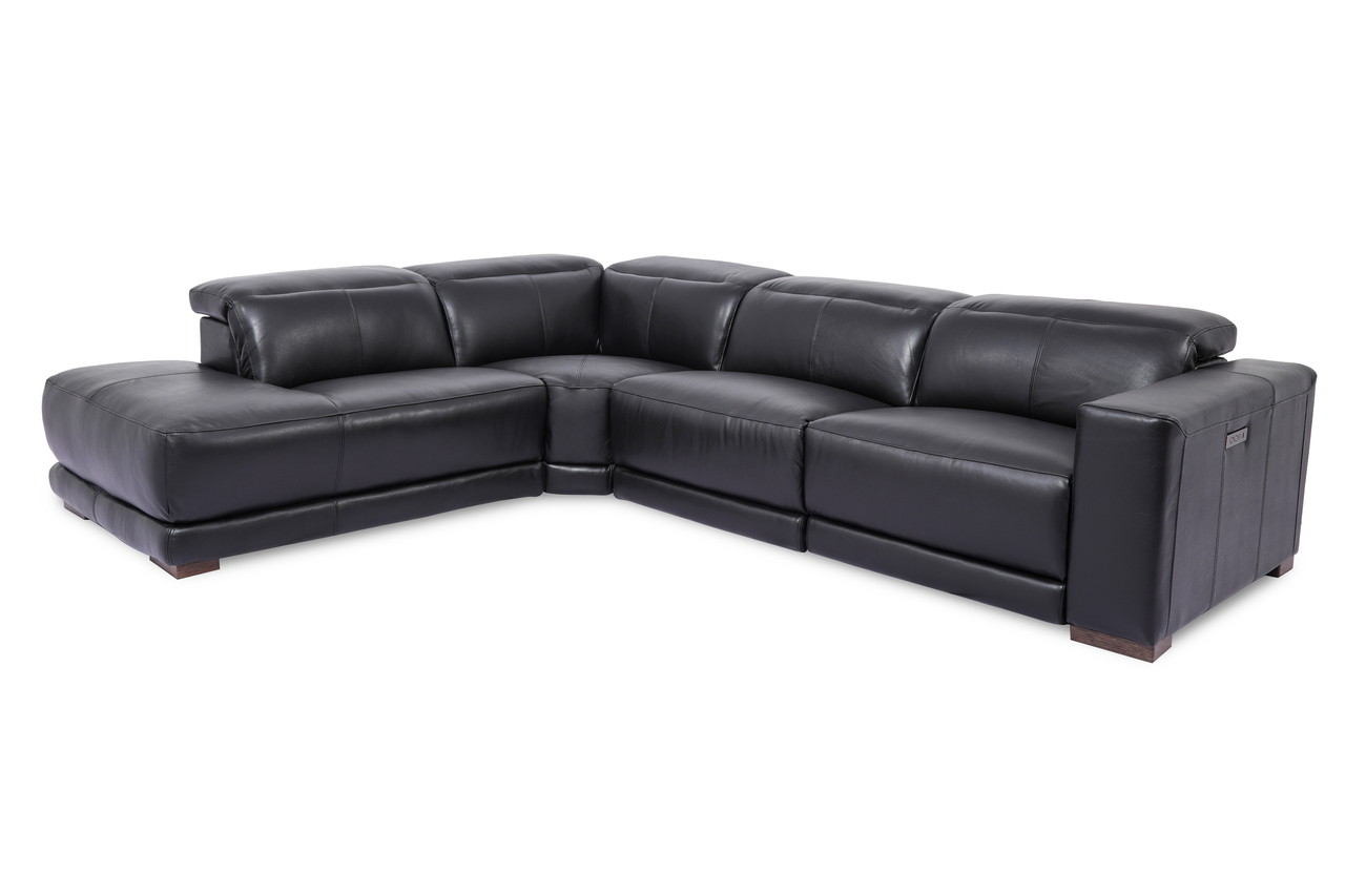 Advanced Adjustable Real Leather Sectional - Click Image to Close