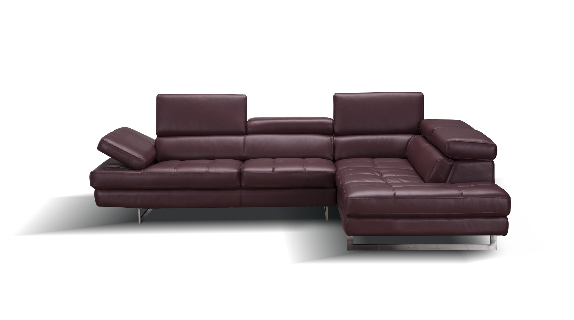 Advanced Adjustable Covered in All Leather Sectional - Click Image to Close