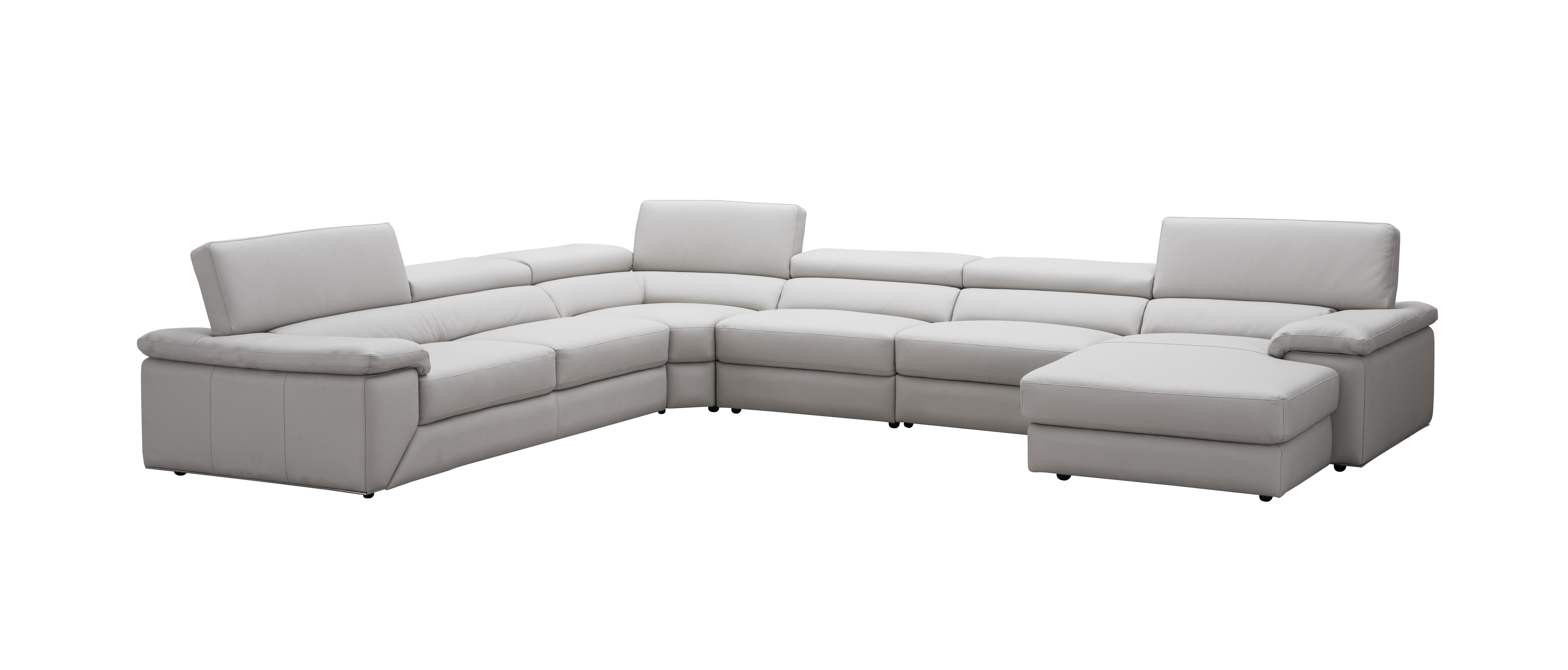 Adjustable Advanced Italian Leather Sectional - Click Image to Close