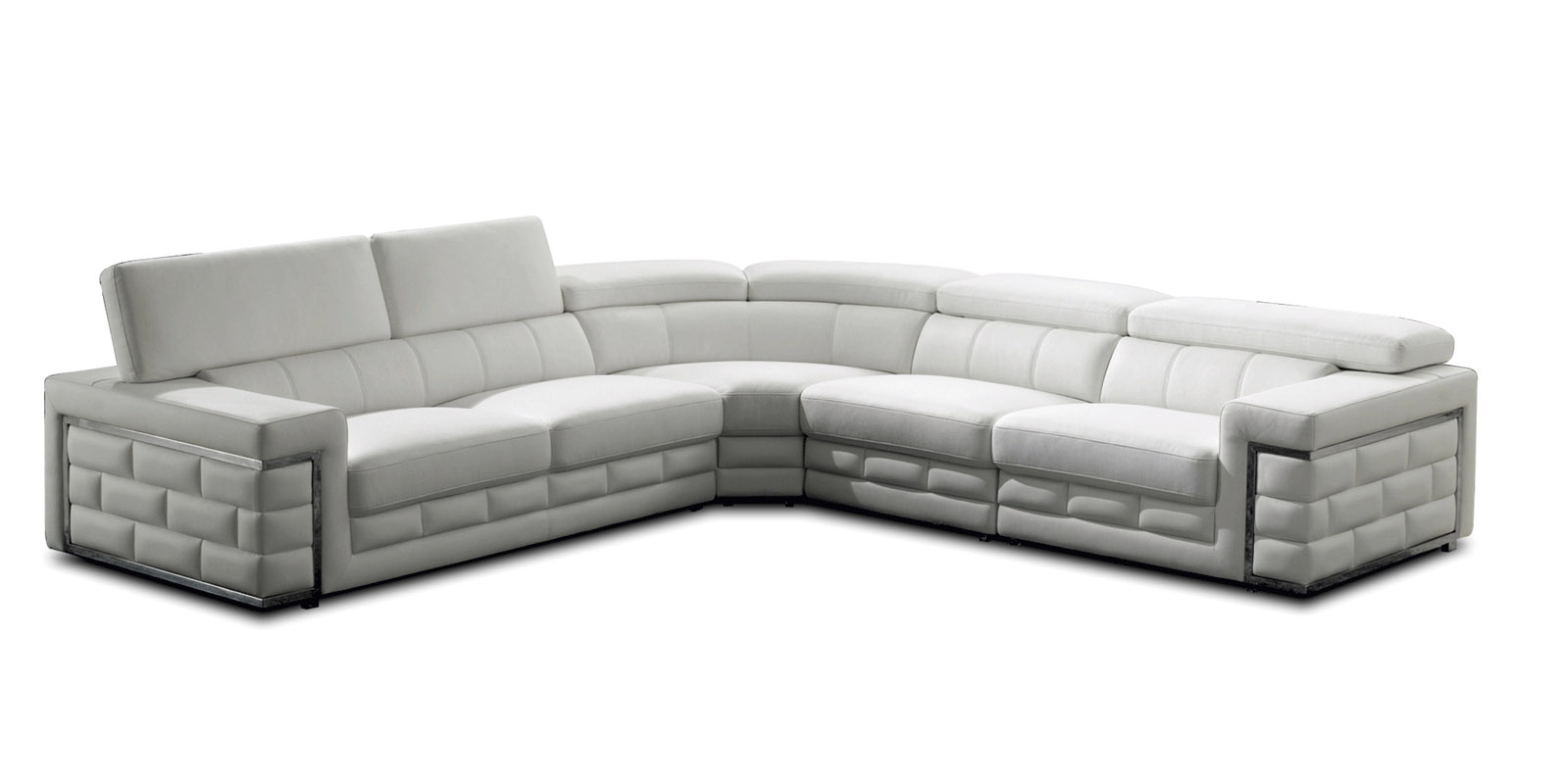 Adjustable Advanced Quality Leather L-shape Sectional - Click Image to Close