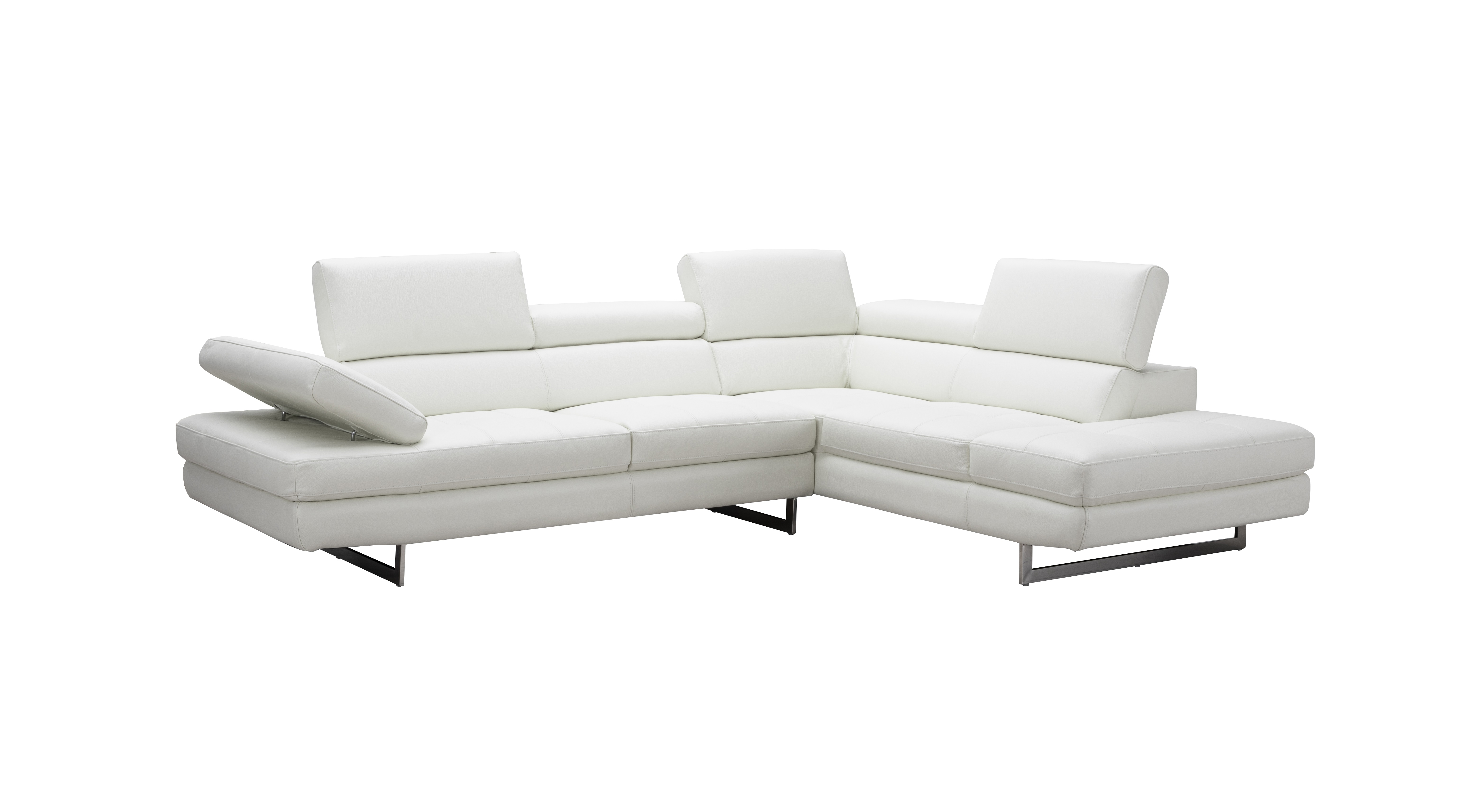 Adjustable Advanced Top-Grain Leather Sectional - Click Image to Close