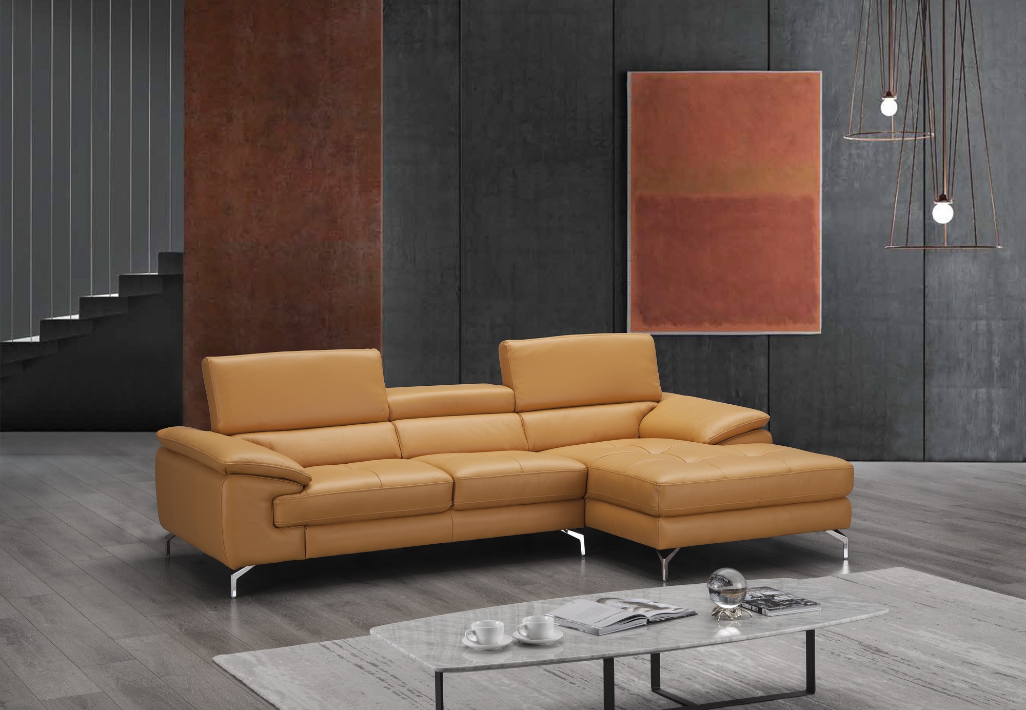 Luxury Full Leather Corner Couch