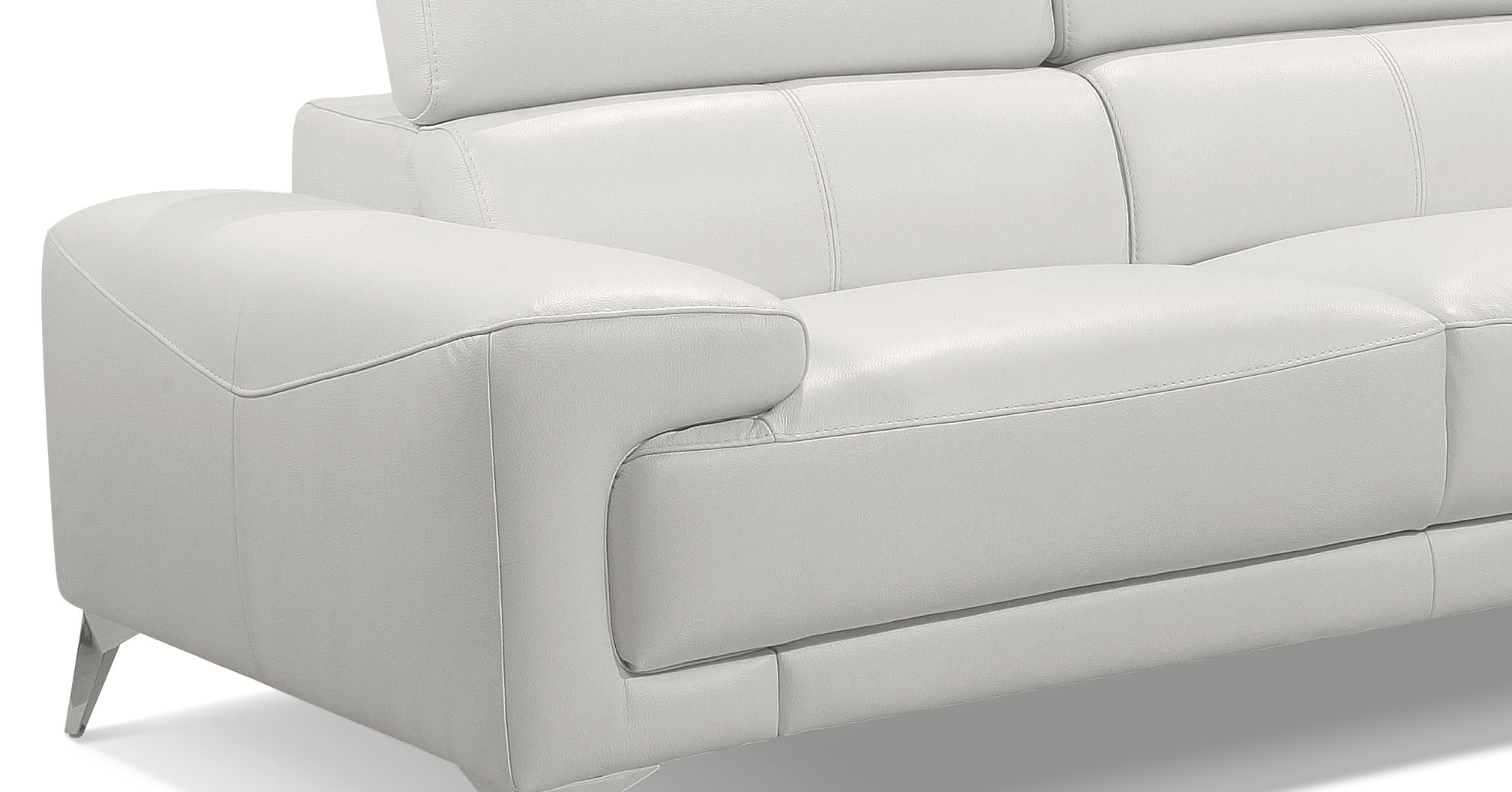 Advanced Adjustable Modern Leather L-shape Sectional - Click Image to Close