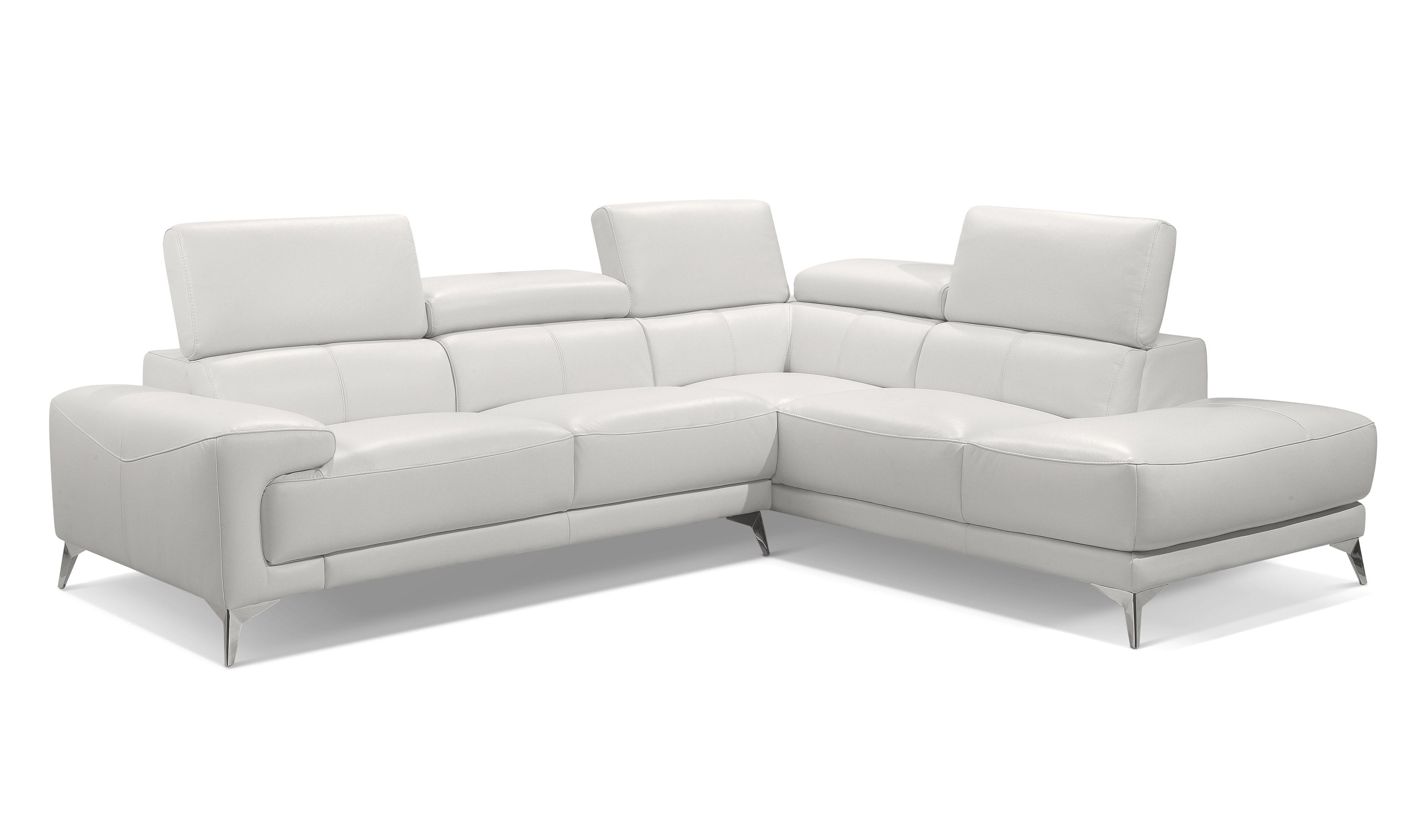 Advanced Adjustable Modern Leather L-shape Sectional - Click Image to Close