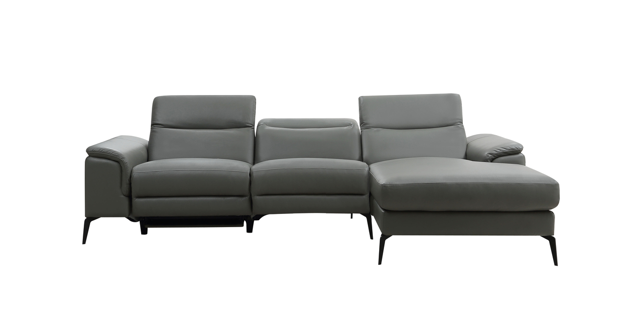 Contemporary Modern Leather L-shape Sectional - Click Image to Close