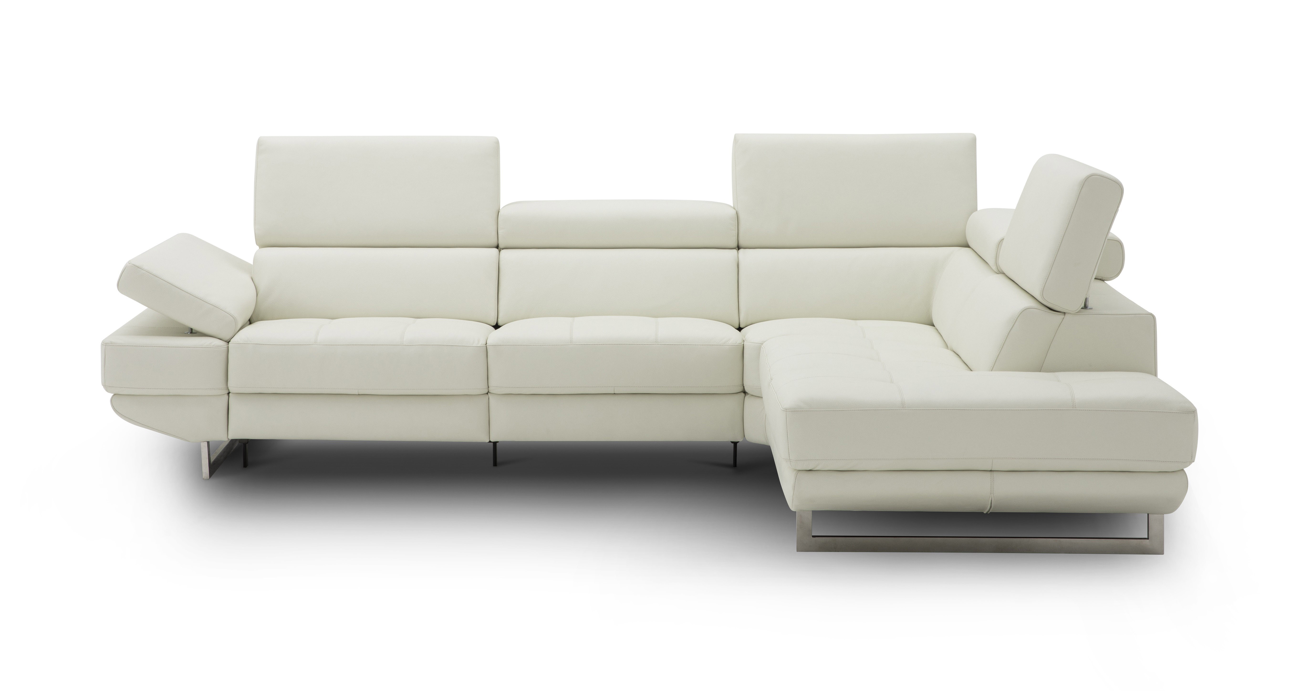 Advanced Adjustable Curved Sectional Sofa in Leather - Click Image to Close