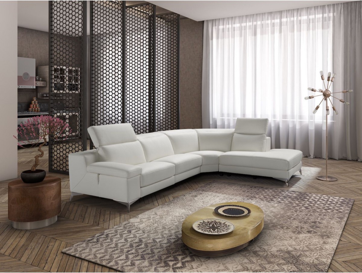 Advanced Adjustable Full Italian Leather Sectionals - Click Image to Close