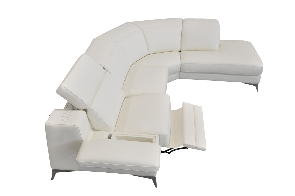 Advanced Adjustable Full Italian Leather Sectionals - Click Image to Close