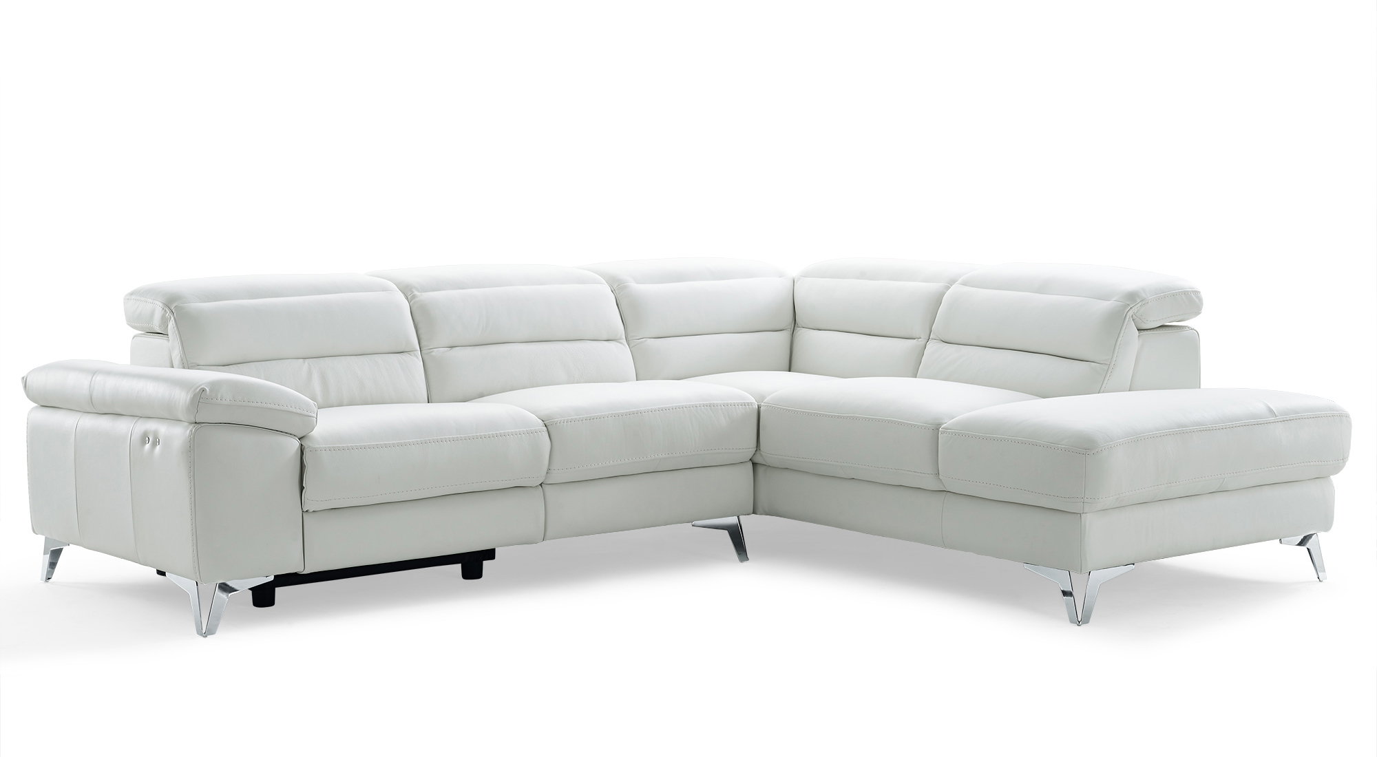 Graceful Italian Leather Sectional Memphis Tennessee WhiteLineJohnson