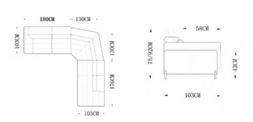 Luxury Italian Top Grain Leather Sectional Sofa - Click Image to Close